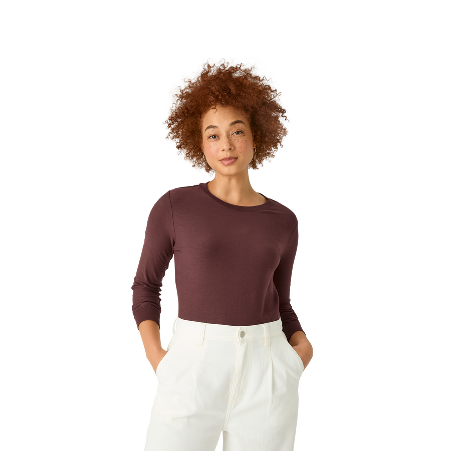 Women's Air Slub Long Sleeve T-Shirt - Dynamic Workout Fit
