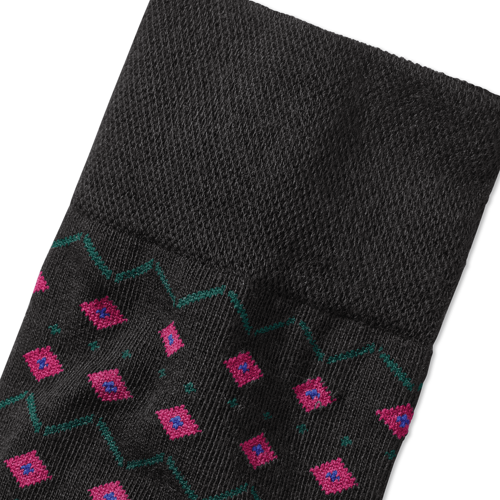 Youth Dress Micro Fair Isle Calf Black Detail