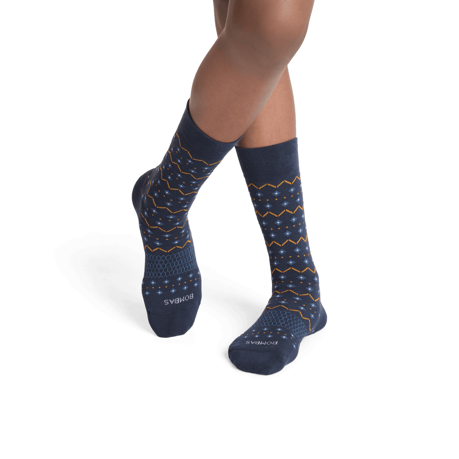Youth Dress Micro Fair Isle Calf Midnight Navy YO1