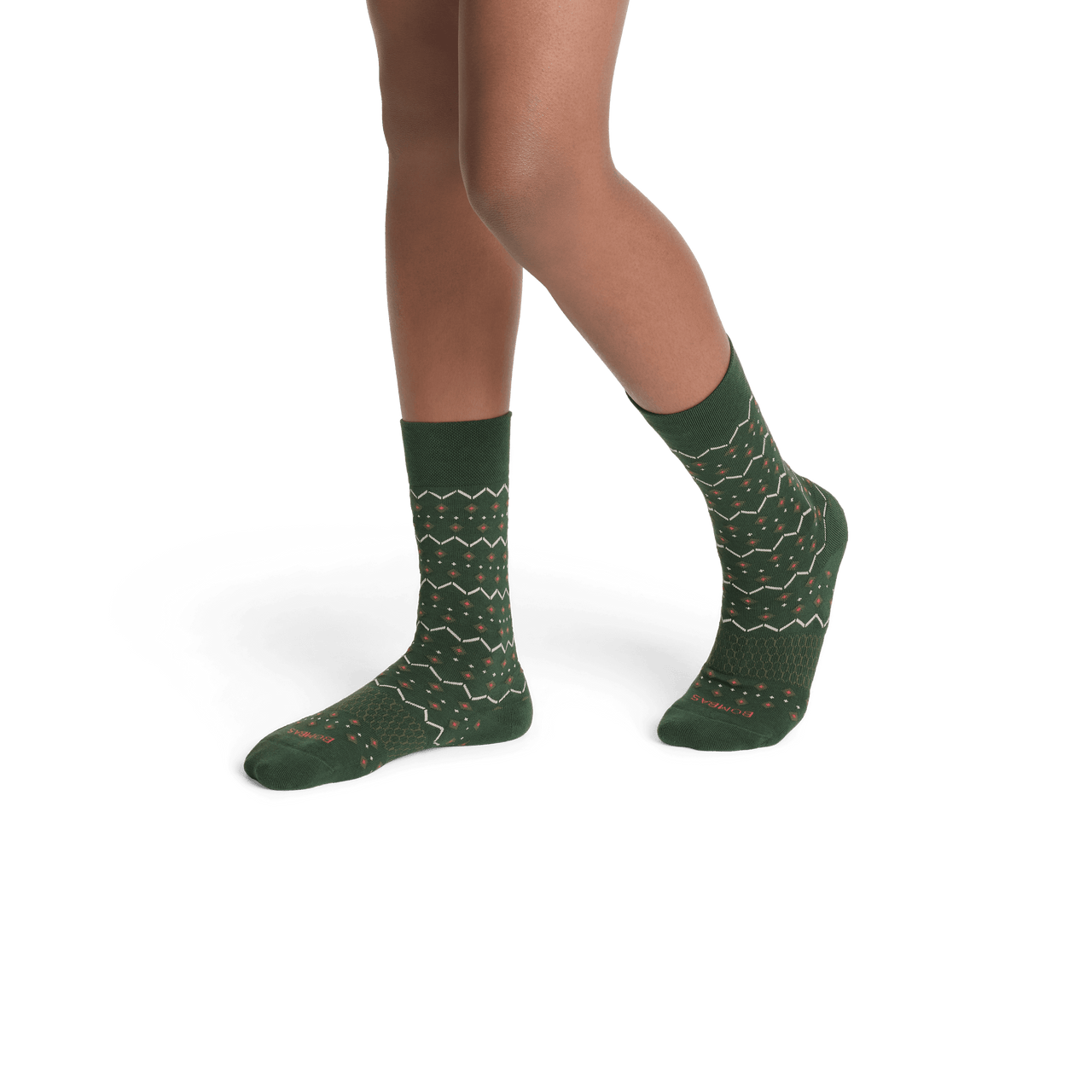 Youth Dress Micro Fair Isle Calf Midnight Olive YO1