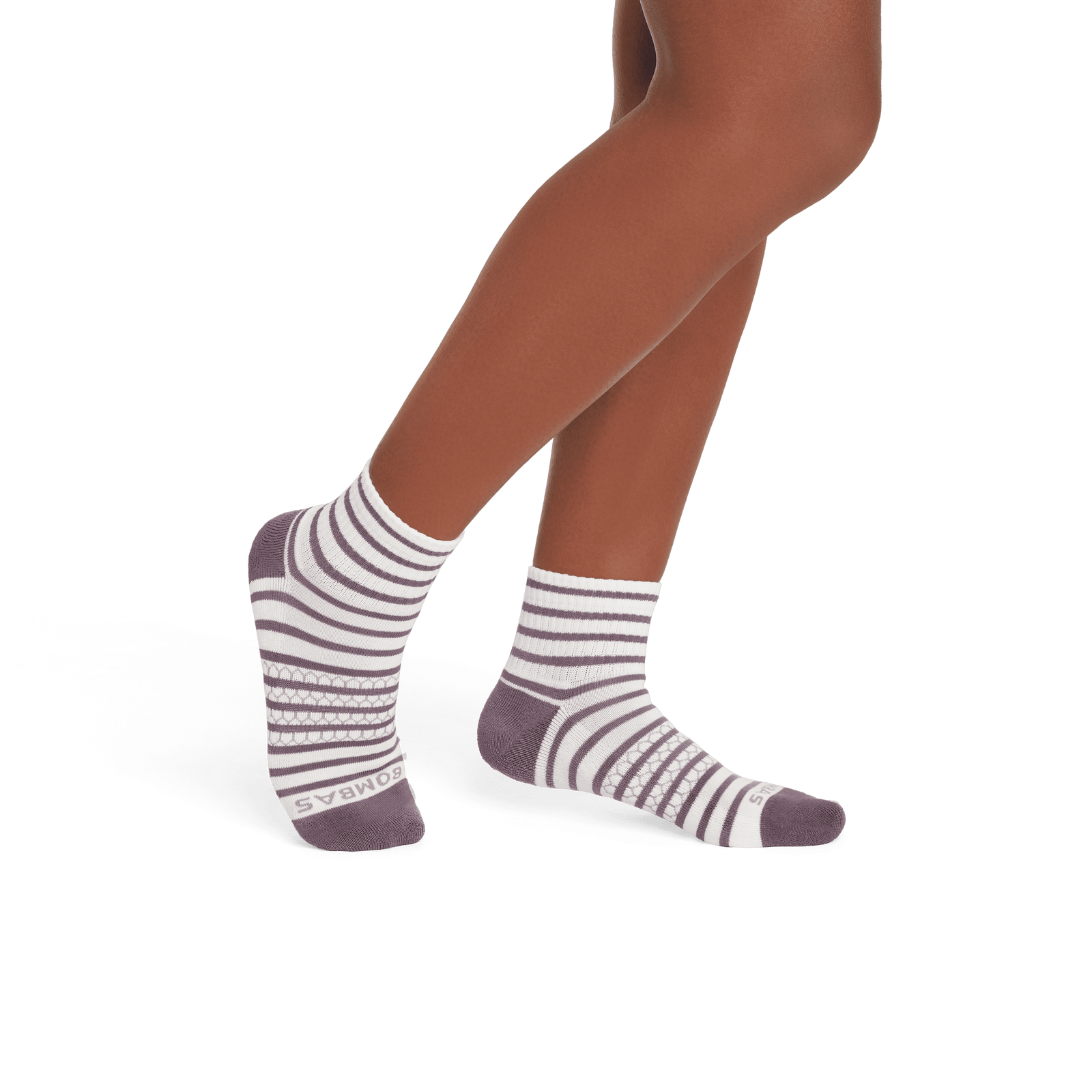 Striped Quarter Socks steelpurple-WO-3-transparent