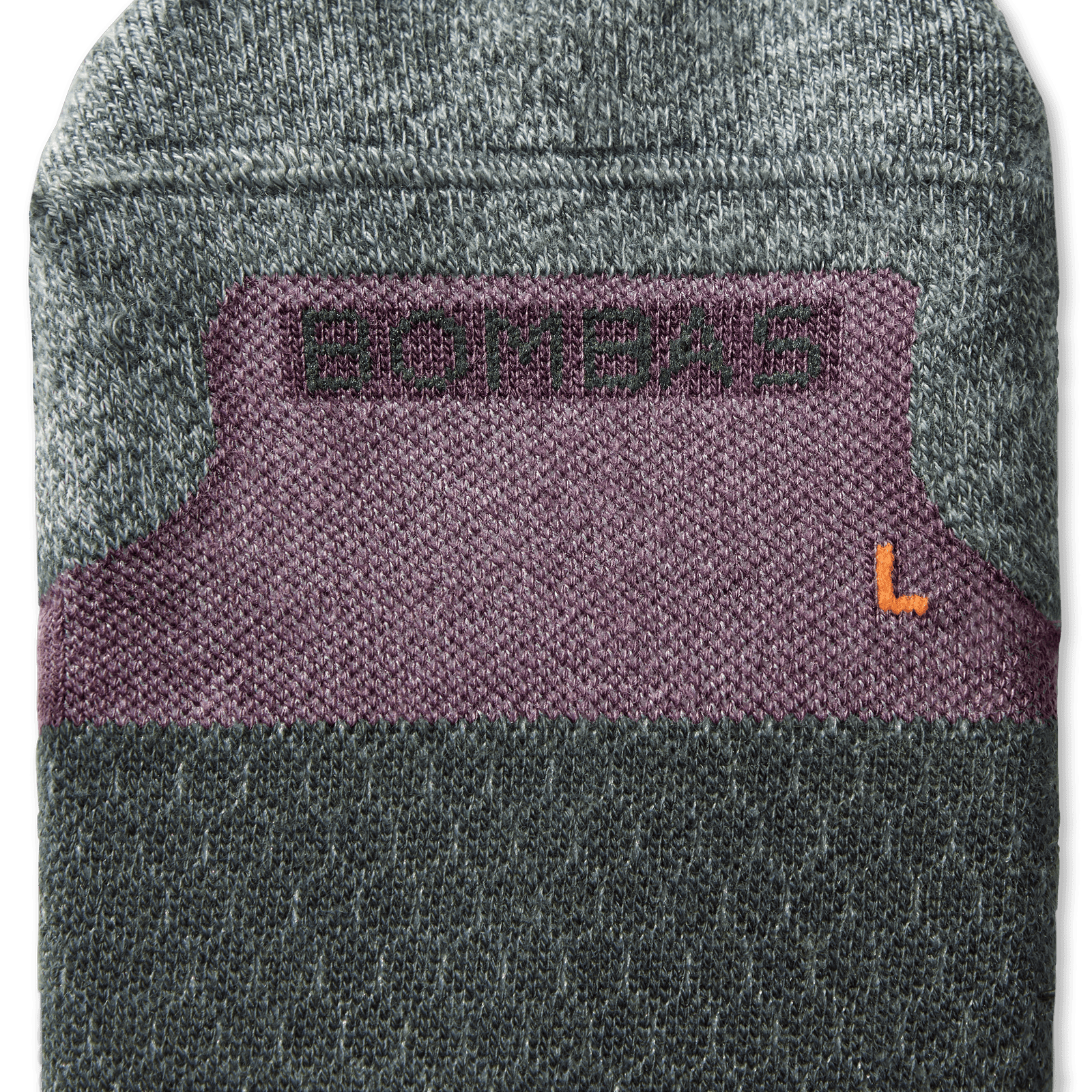 Running Calf Socks mossgrey-steelpurple-detail-4-transparent