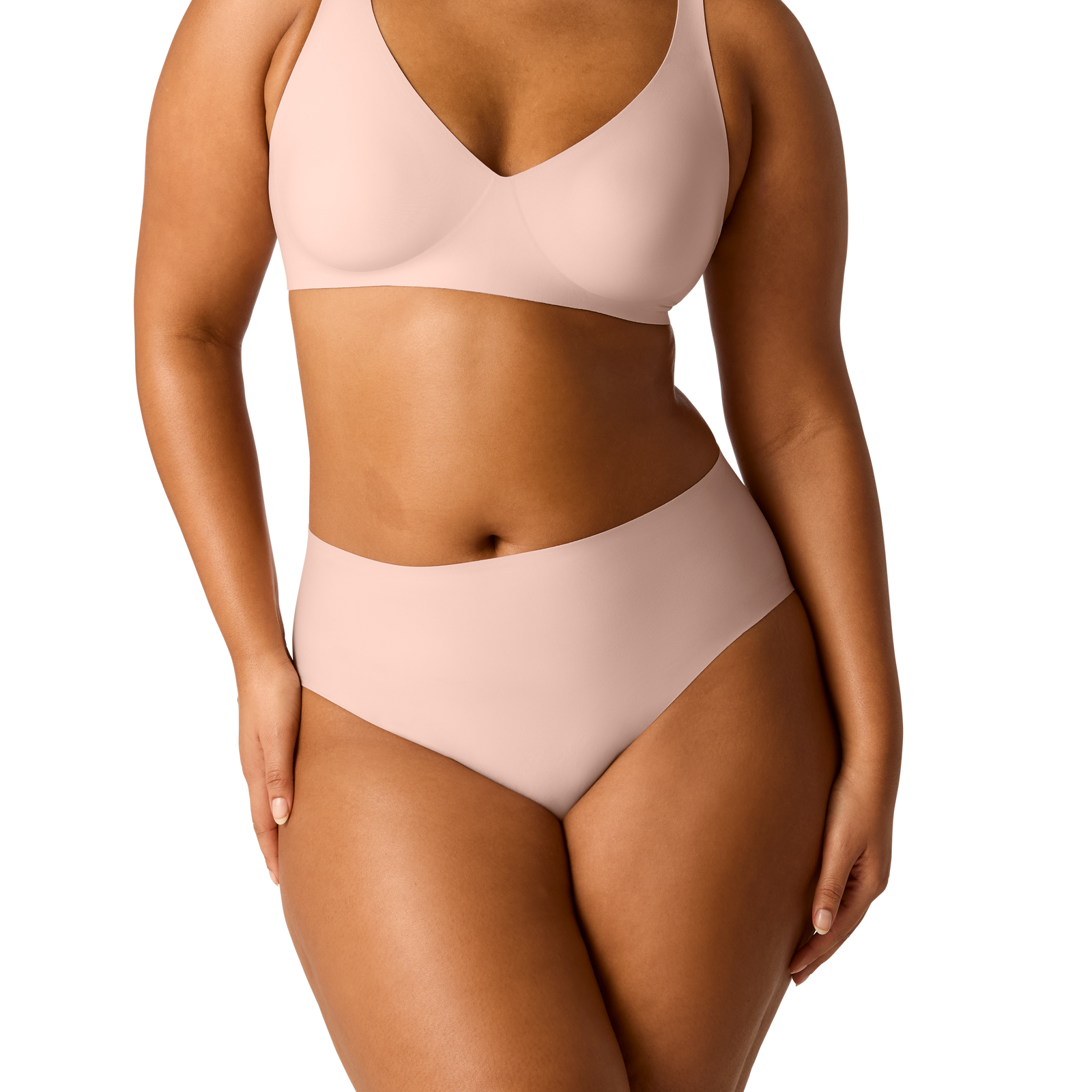 Women's No Show High Rise Brief - Pink Sandstone WO1 [7197] [2025]