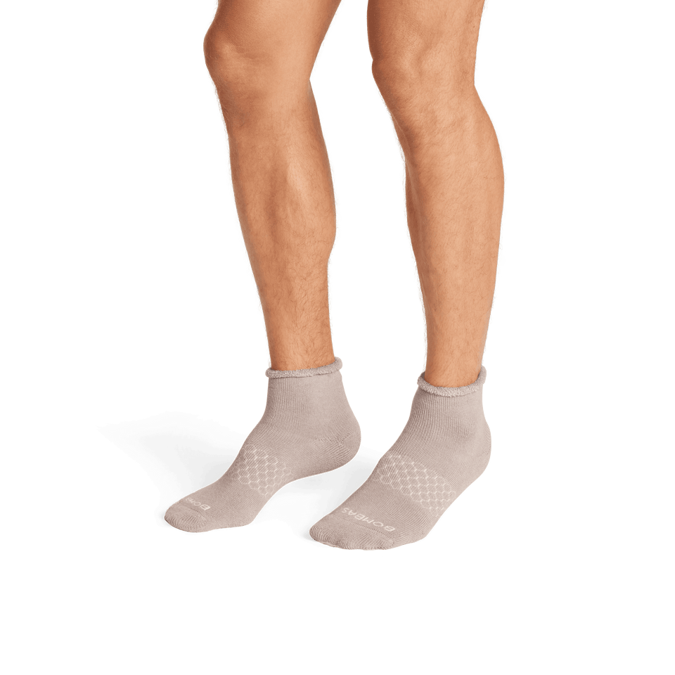 Merino Wool Blend Roll-Top House Socks Barley MO2