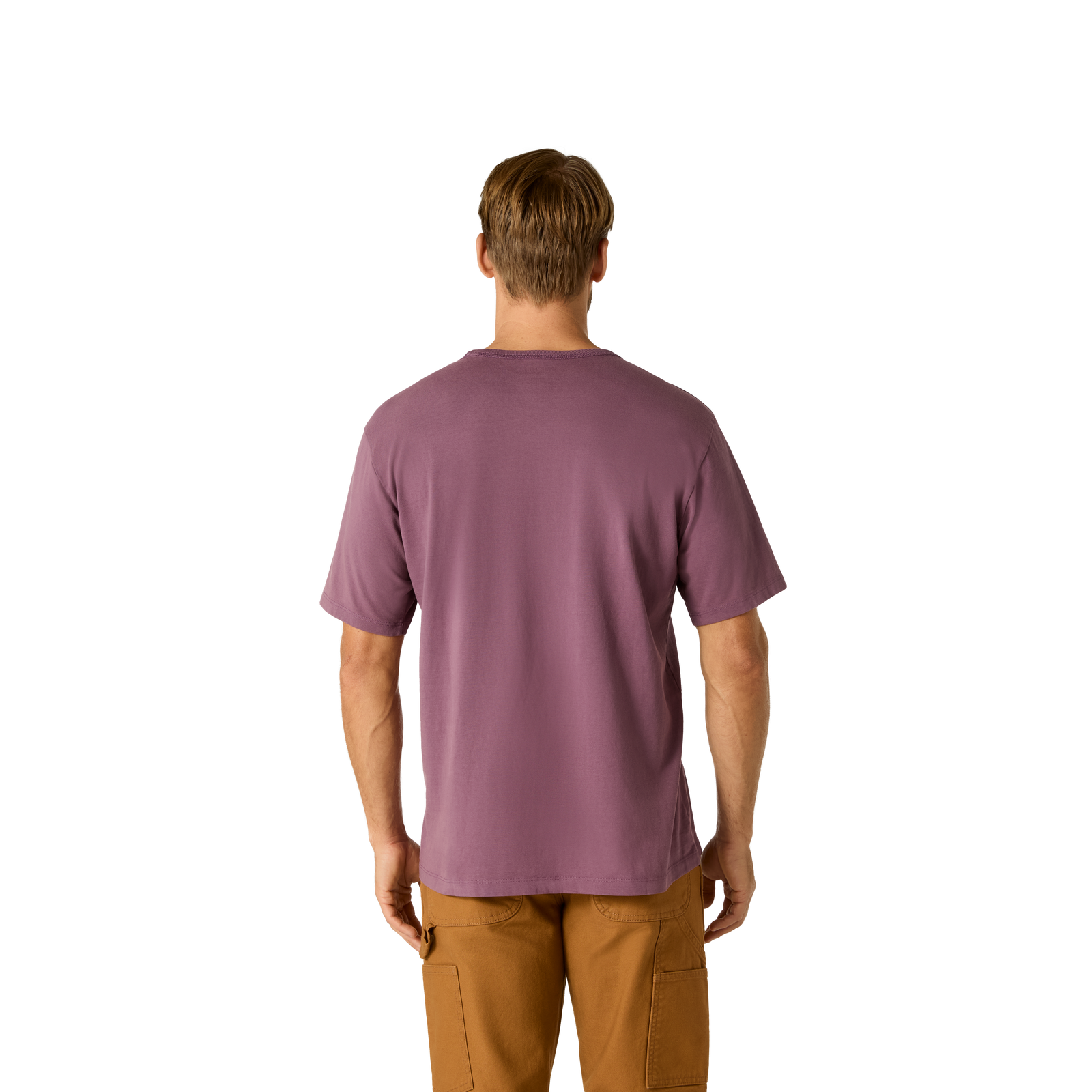 Premium Weight Pocket Crew Neck T-Shirt - Purple Ochre MO3 [7248]