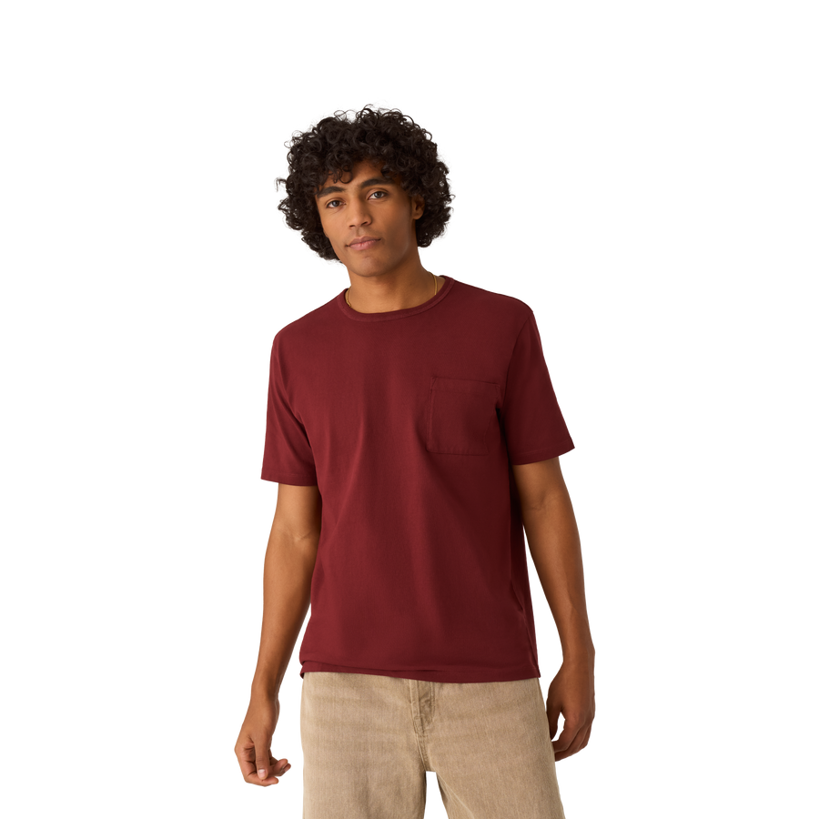 Men’s Premium Weight Pocket Crew Neck T-Shirt - Essential Comfort