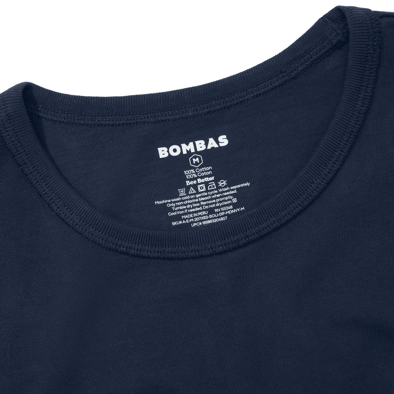 Premium Weight Pocket Crew Neck T-Shirt - Midnight Navy Detail [7248]