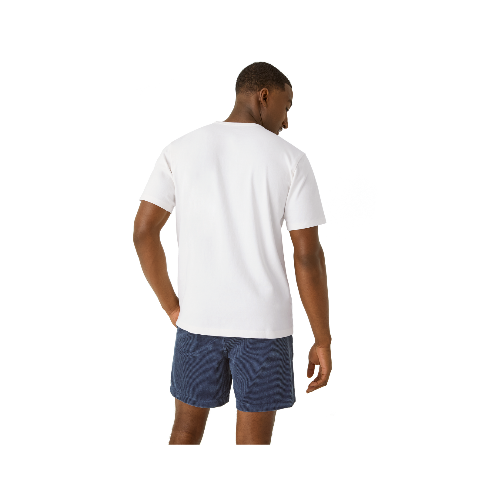Premium Weight Pocket Crew Neck T-Shirt - Soft White MO3 [7248]