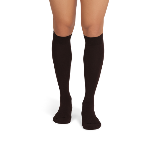 Dress Knee High Socks - walnut MO1 [7281]