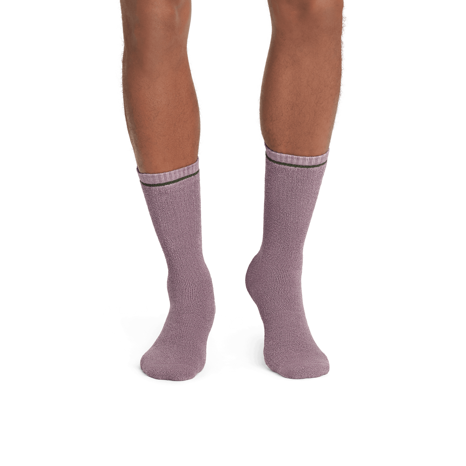Cotton Terry Calf Socks spanishrose-steelpruple-MO-2-transparent
