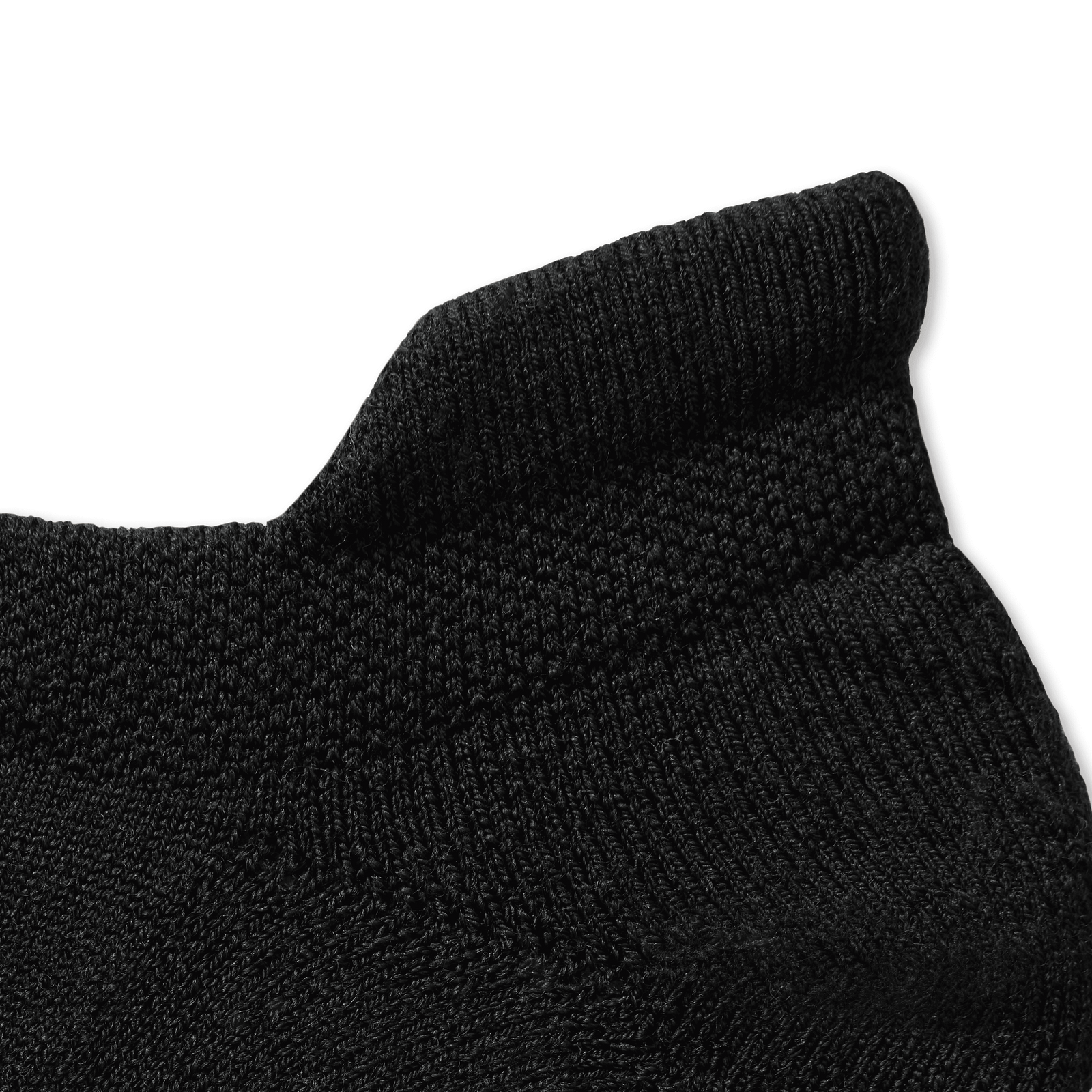 Merino Wool Bland Ankle Socks - Black Detail [7531]