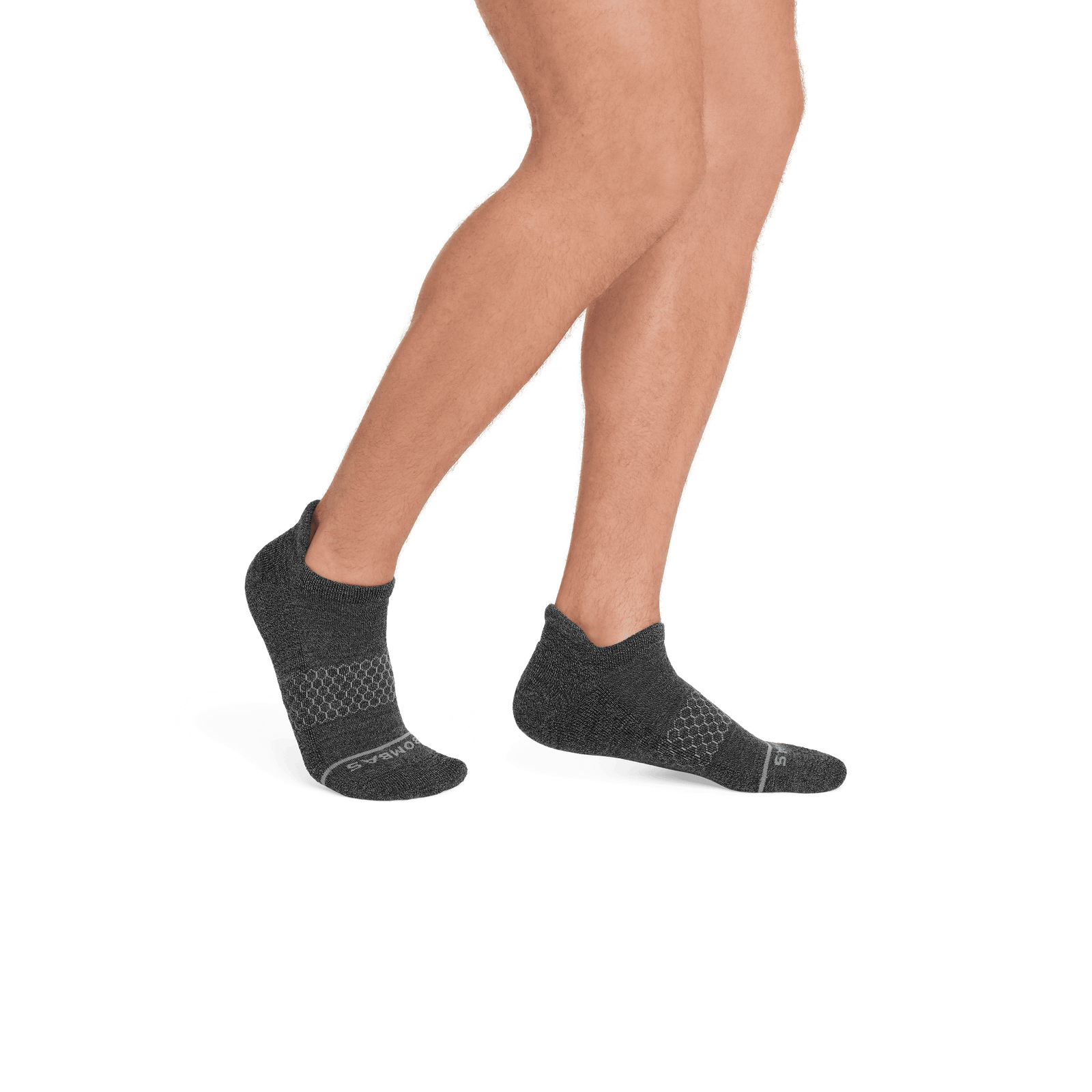 Merino Wool Bland Ankle Socks - Charcoal MO2 [7531]