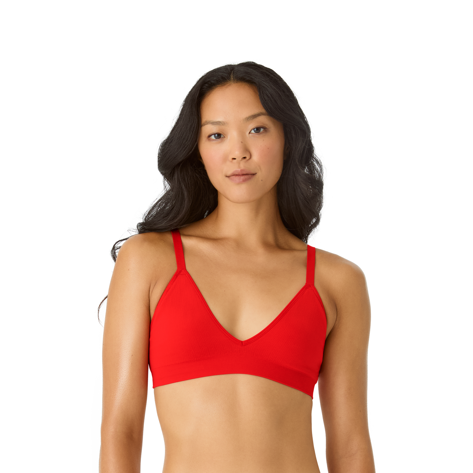 Women's Seamless Triangle Bralette - Red Sky WO1 [7665]