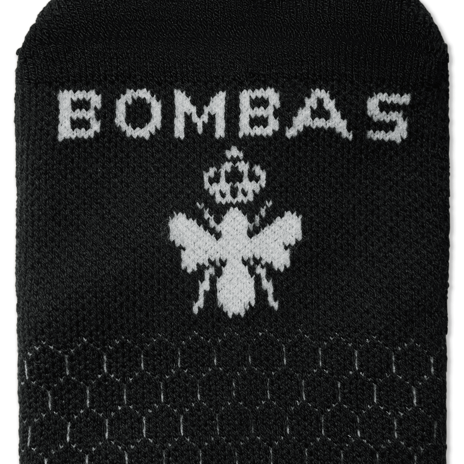 Performance Compression Ankle Socks (20-30mmHg) Black Detail