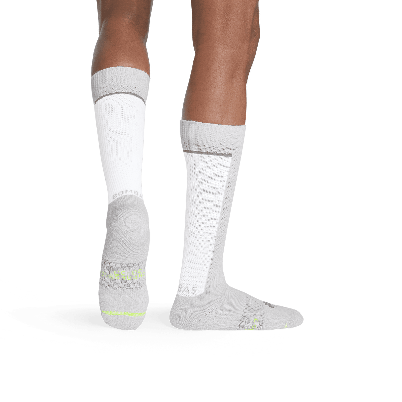 Performance Compression Knee High Socks (20-30mmHg) Light Grey MO2