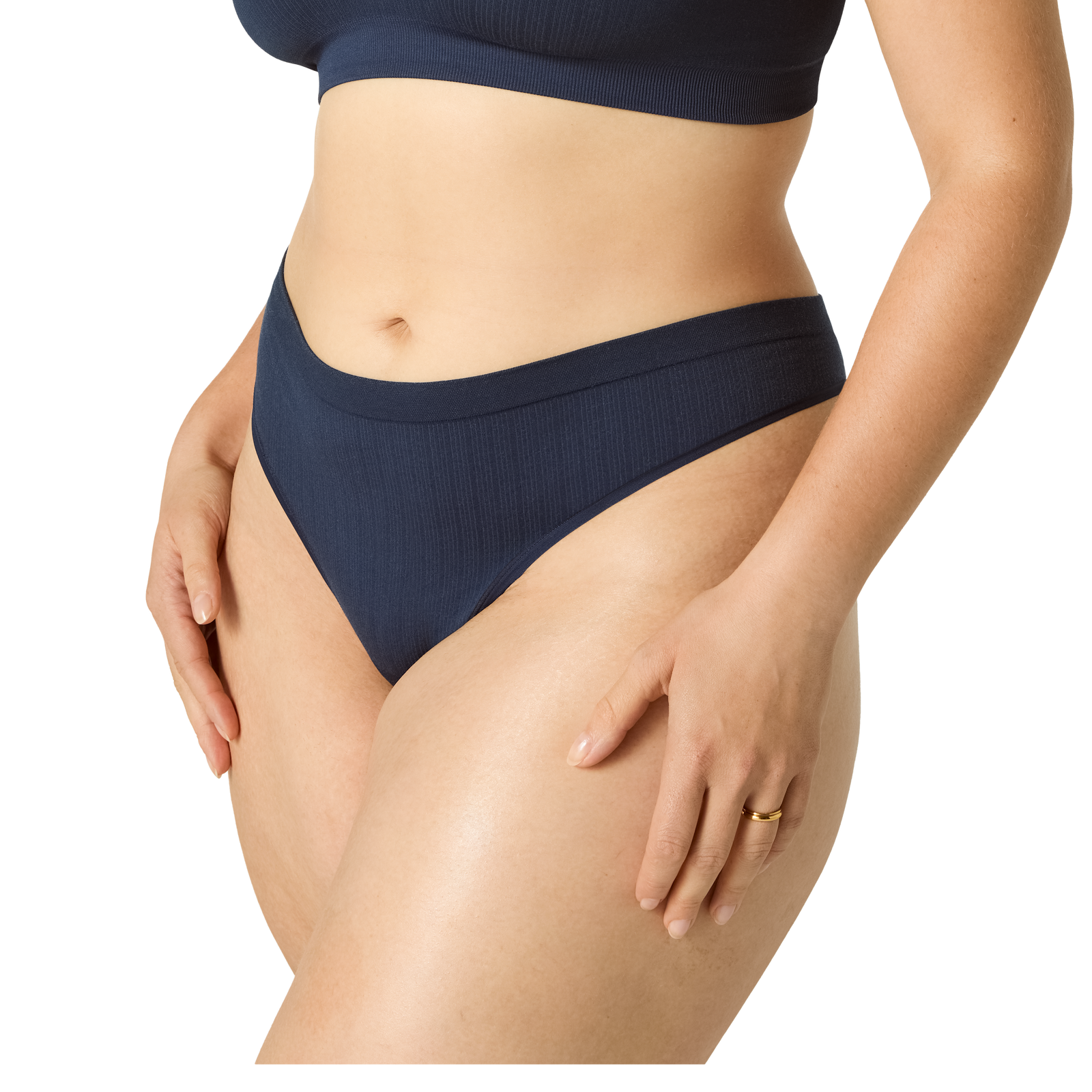 Seamless Thong - Midnight Navy WO2 [7714]