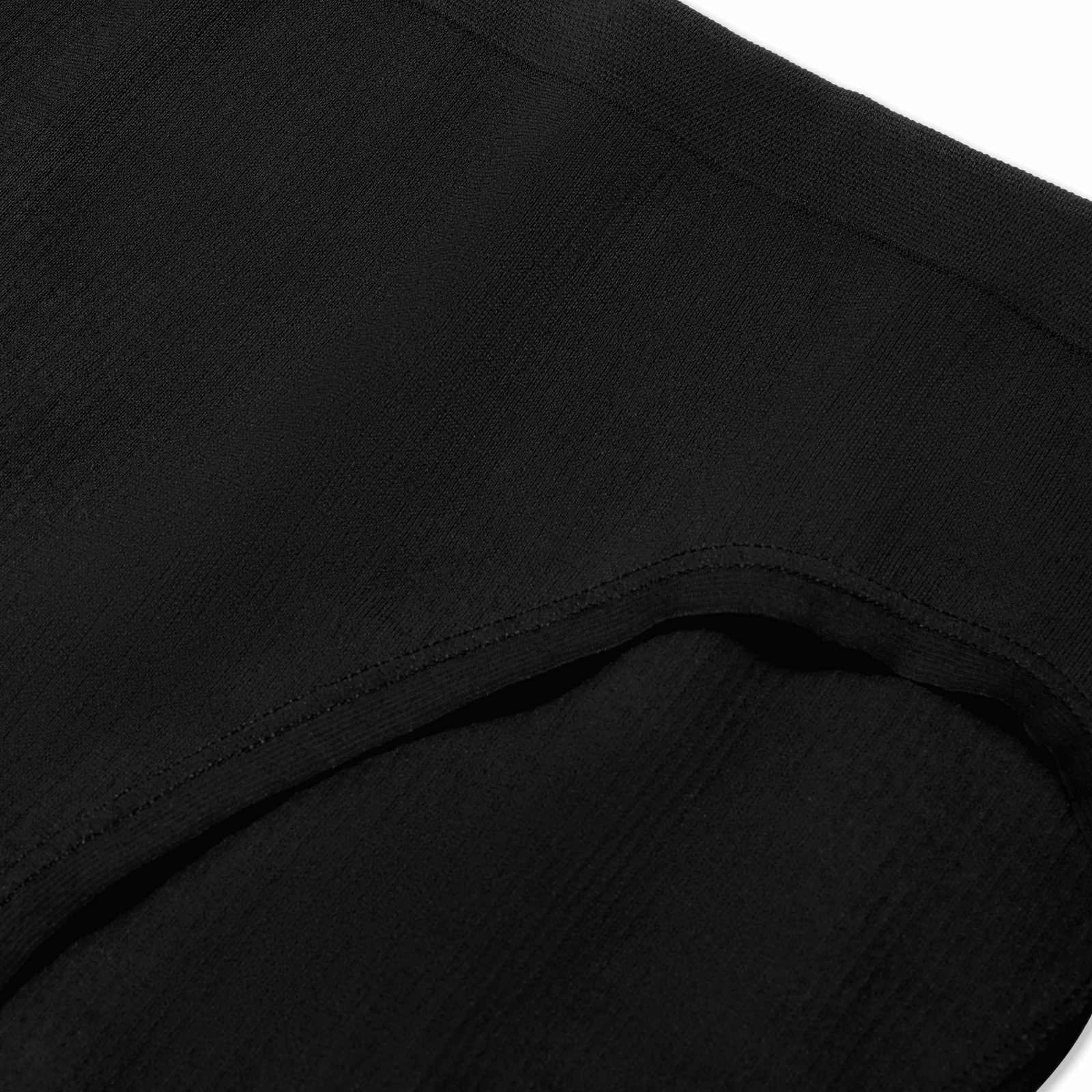Women's Ribbed Seamless Brief - Black Detail [7716]