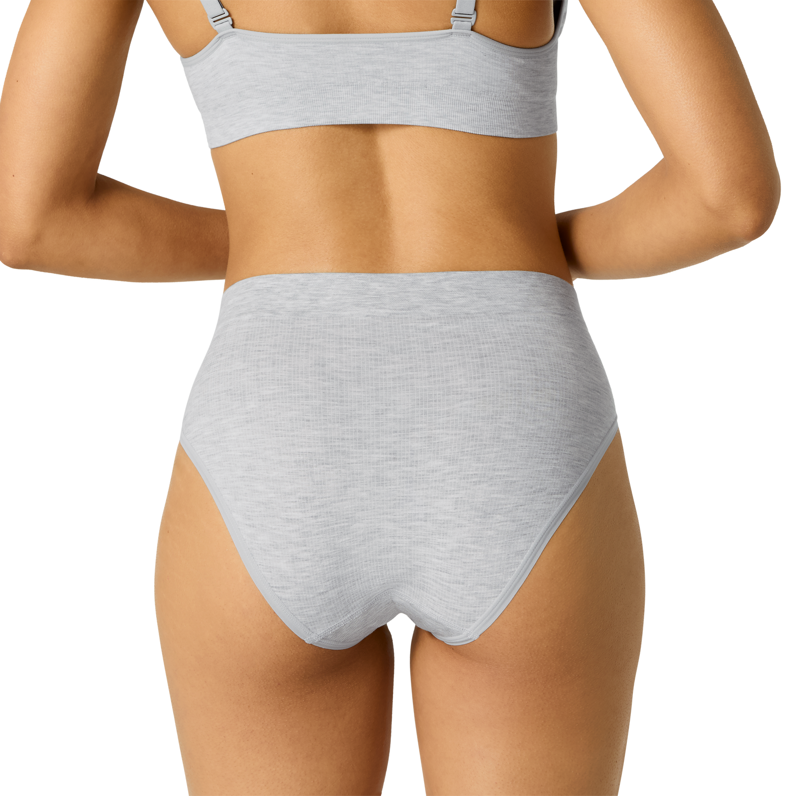 Seamless High Rise Brief - Varsity Grey Heather WO3 [7718]