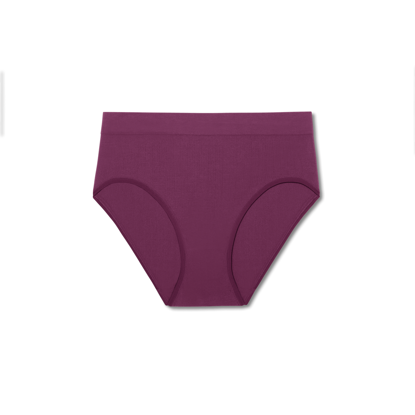 Women's Seamless High Rise Brief - Plum Night L Front [7718]