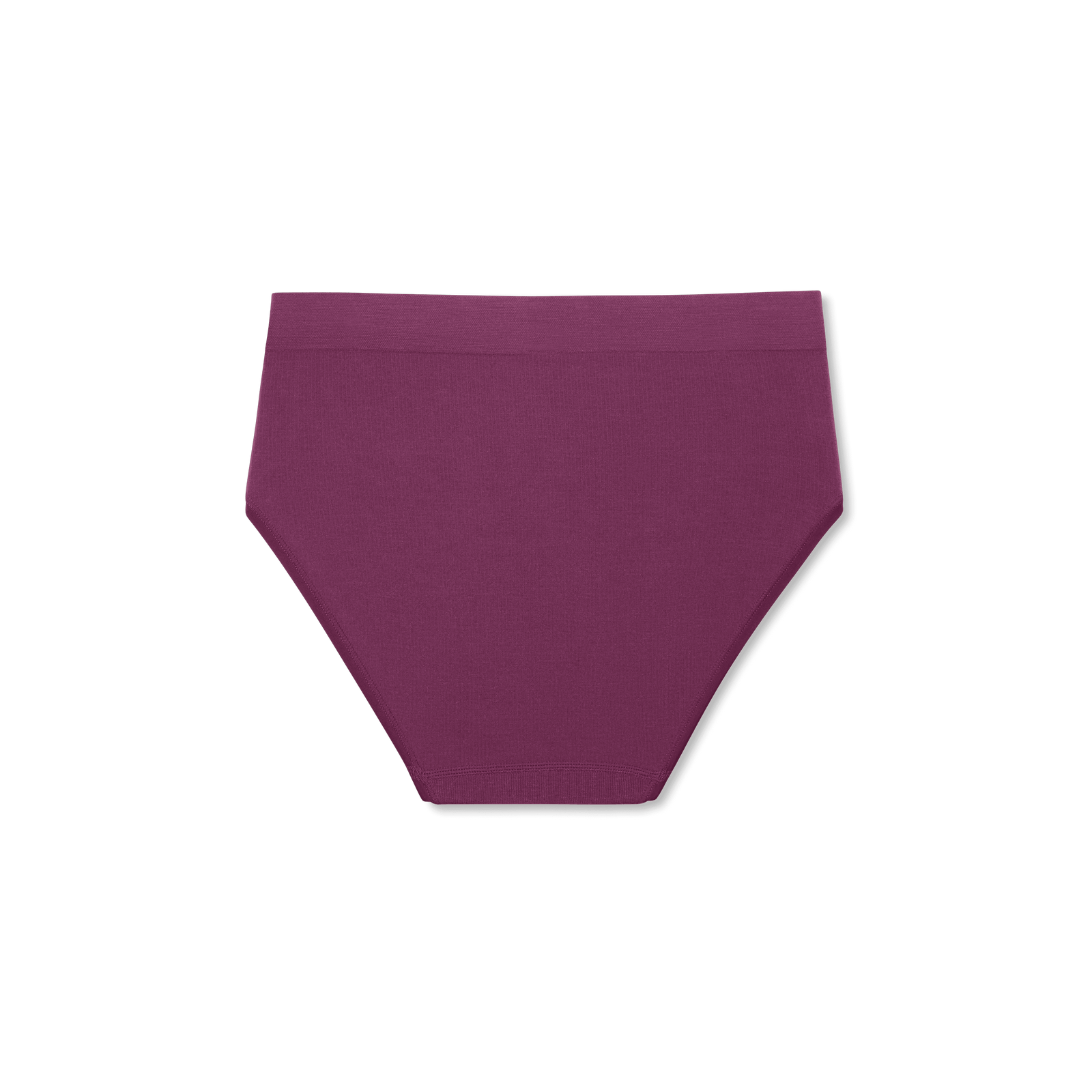 Women's Seamless High Rise Brief - Plum Night L Back [7718]