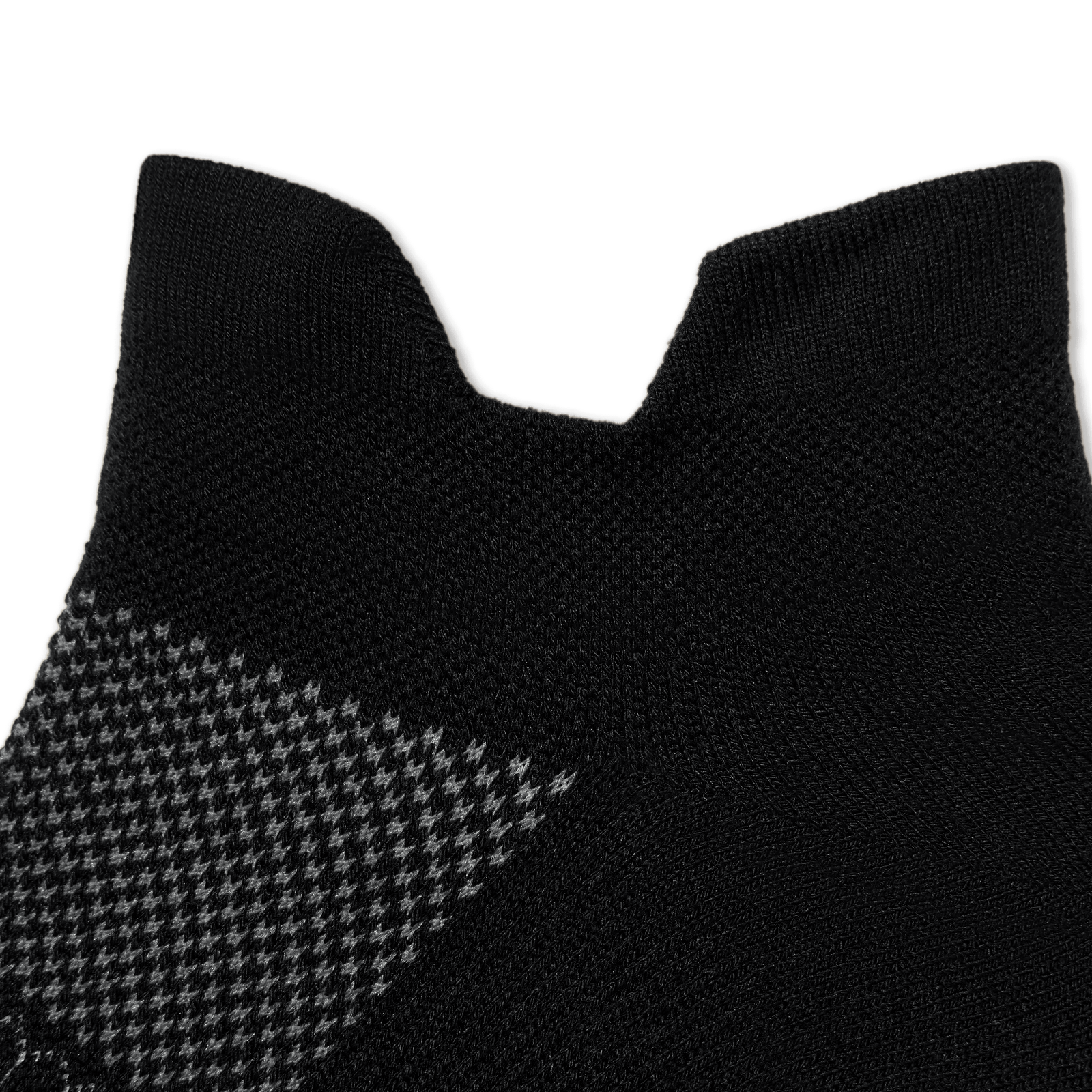 Lightweight Athletic Ankle Socks - Black - Detail [7752]