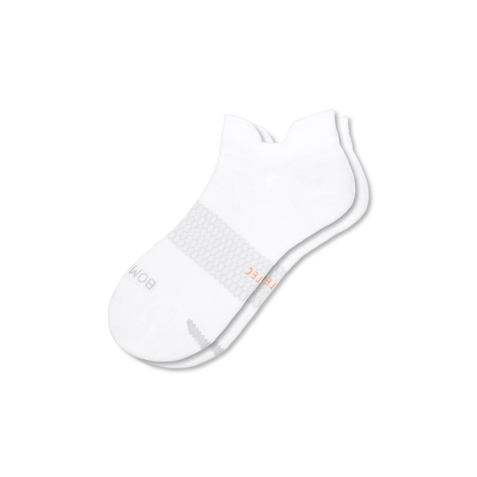 Lightweight Athletic Ankle Socks - White - L [7752]