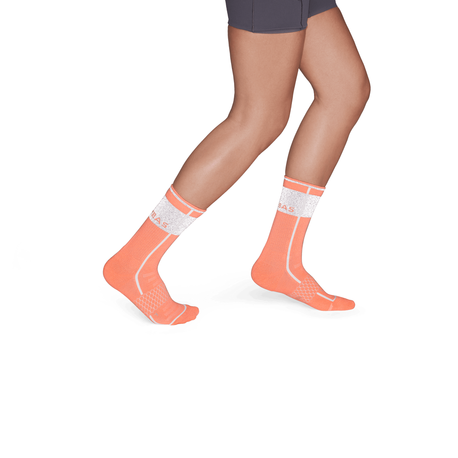 Reflective Performance Calf Socks - Reflective Peach - WO3 [7757]
