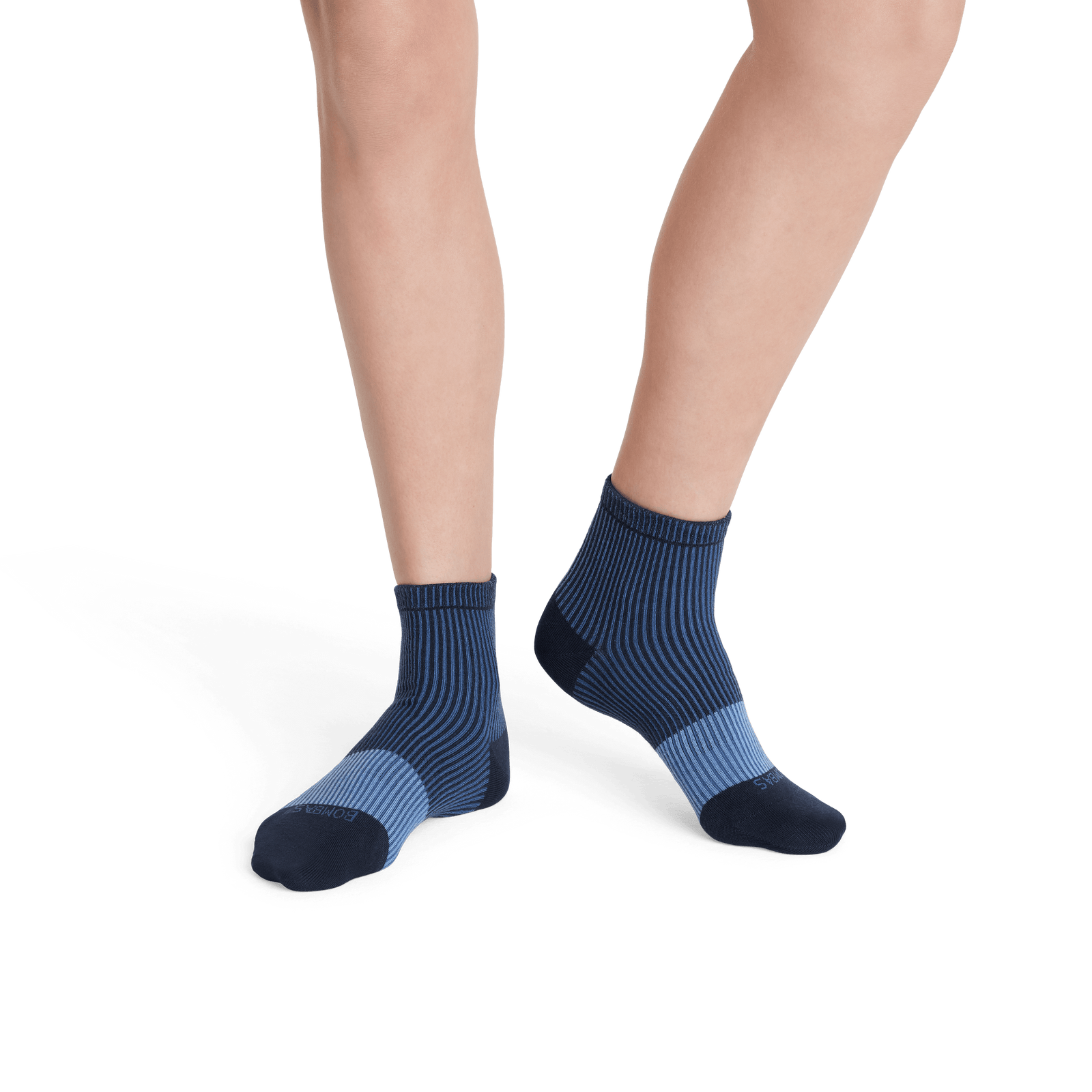 Youth Lightweight Stripe Quarter Sock - Midnight Navy - YO1 [7766]