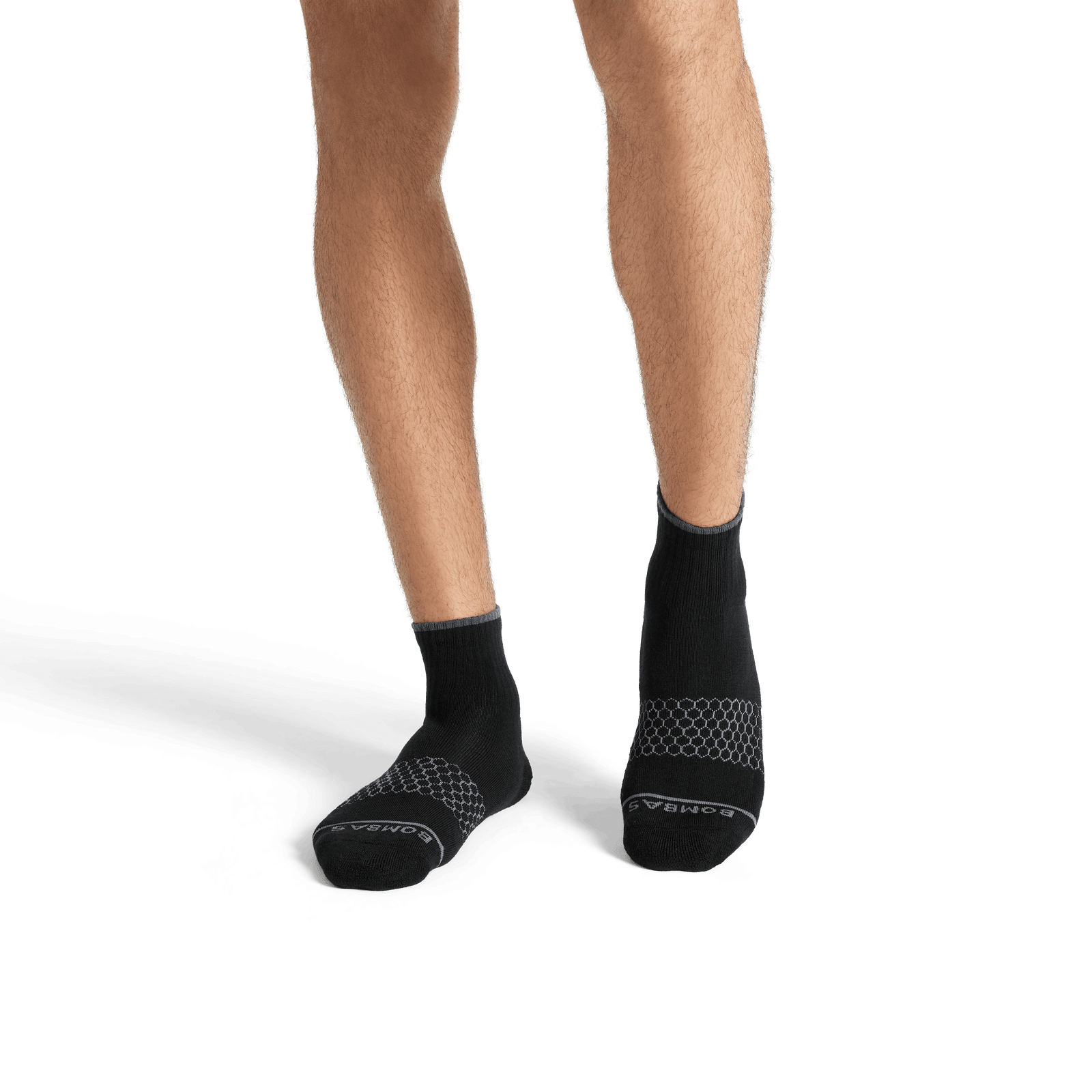 Merino Wool Blend Quarter Sock - Black MO1 [7797]