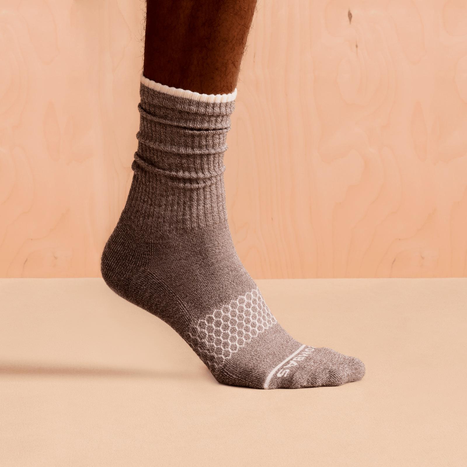 Merino Wool Blend Calf Socks - Birch [LIFESTYLE] [7800]