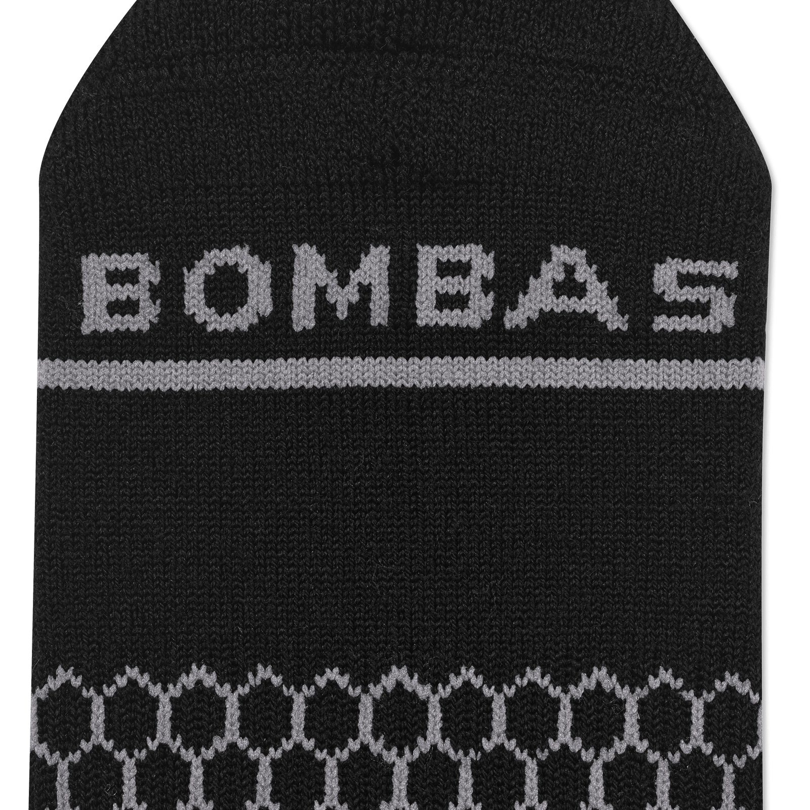 Merino Wool Blend Calf Socks - Black Detail [7800]