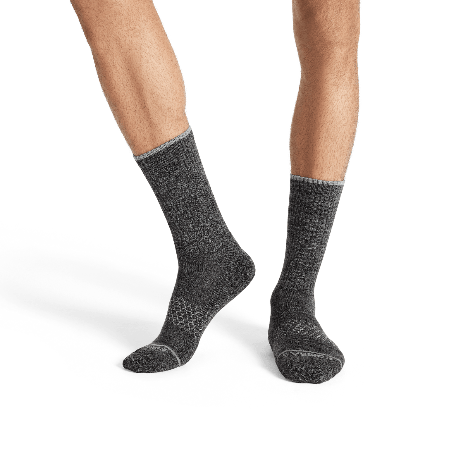Merino Wool Blend Calf Socks - Charcoal MO2 [7800]