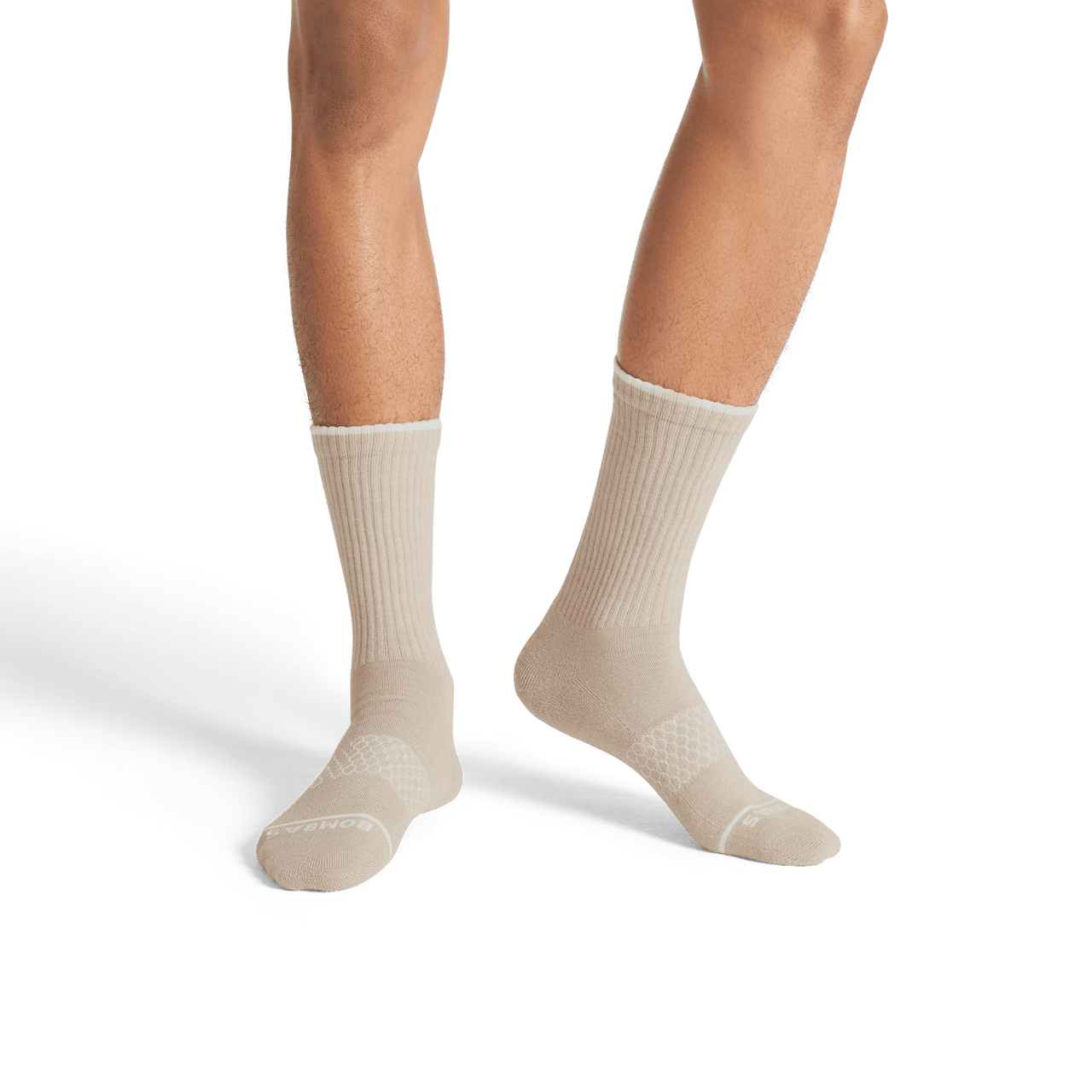 Merino Wool Blend Calf Socks - Khaki MO1 [7800]