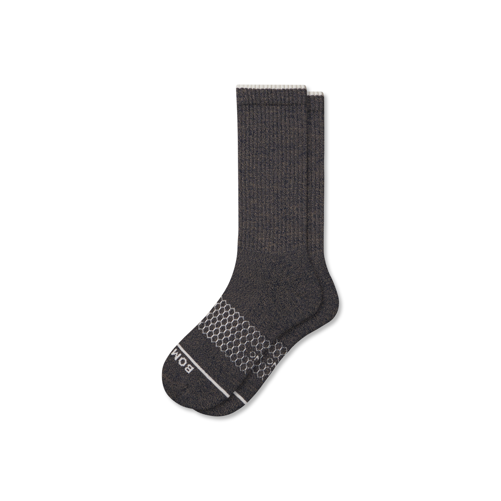 Merino Wool Blend Calf Socks - Mushroom L [7800]