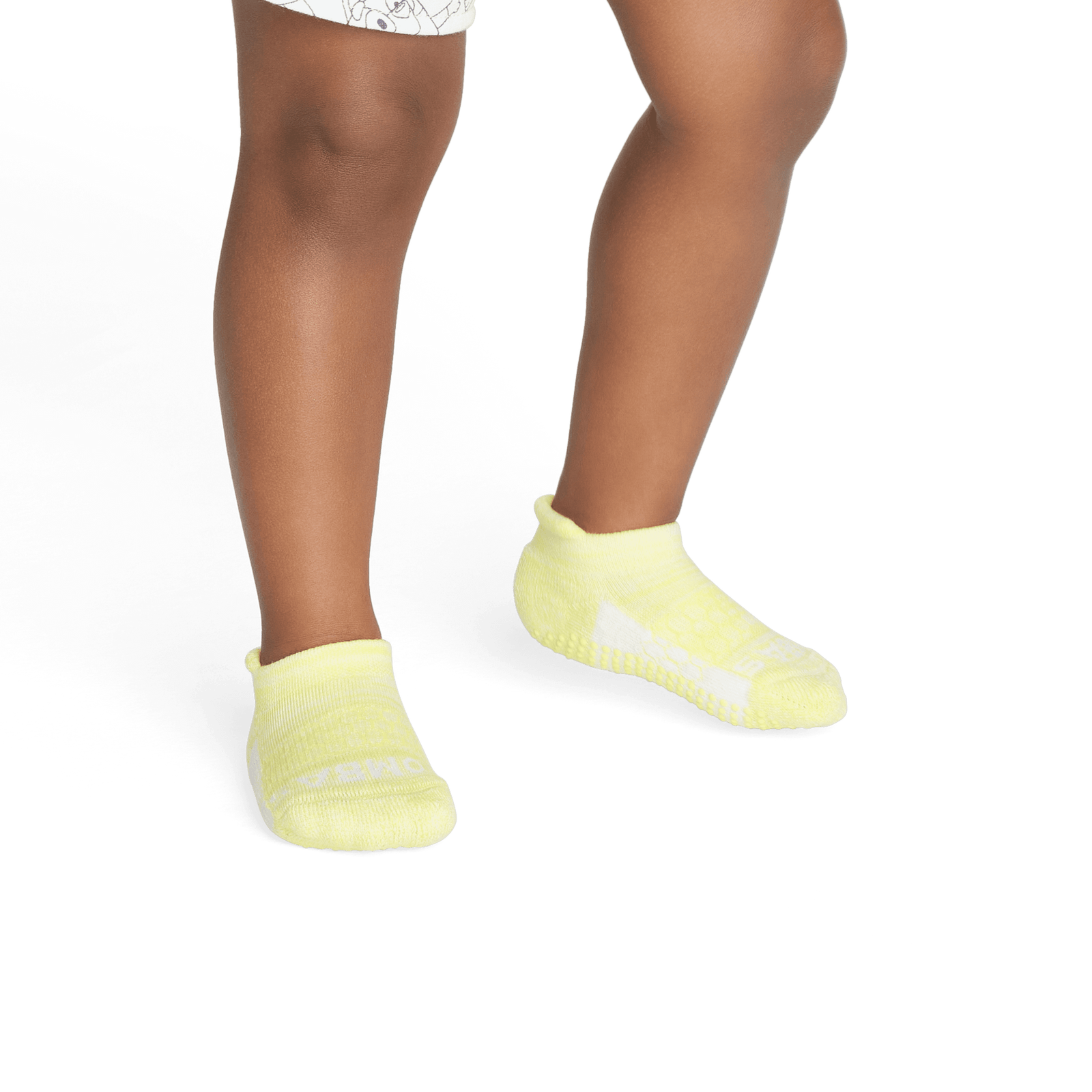 Two Tone Gripper Ankle Socks - Chartreuse TO1 [7806]
