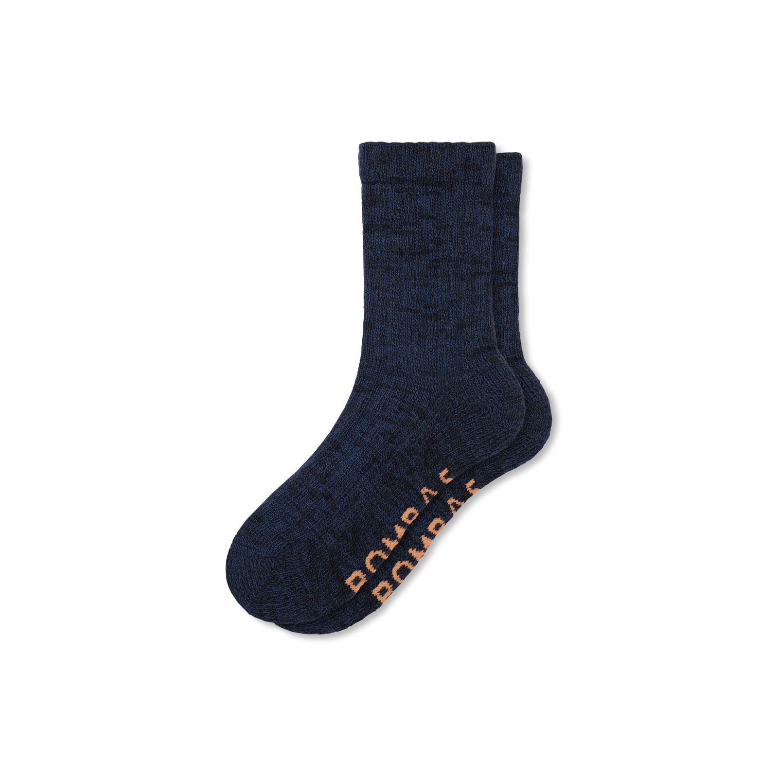 Chunky Ragg Half Calf Socks - Black Navy L [7811]
