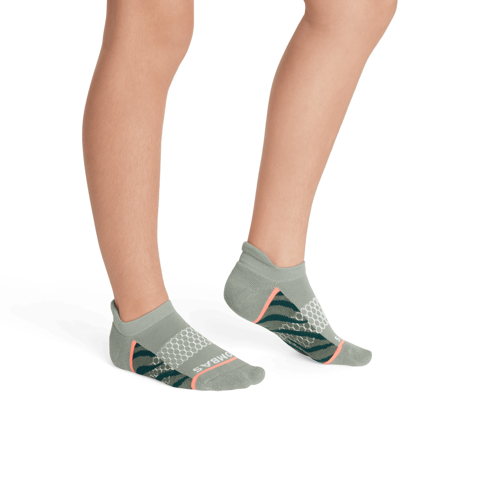 Wild Wear Ankle Socks - Putty Green Zebra YO1 [7816]