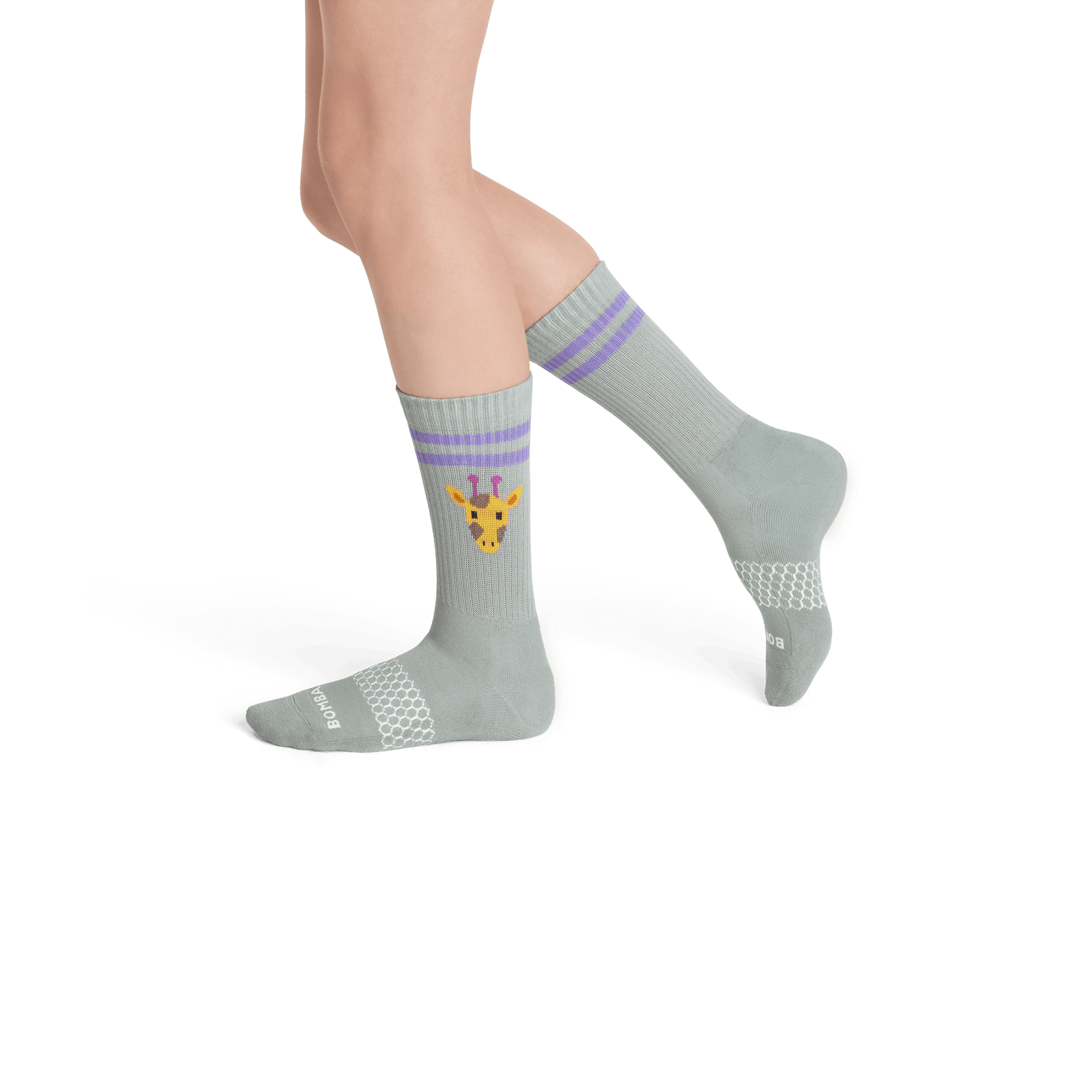 Safari Stripe Calf Socks - Putty Green WO2 [7819]