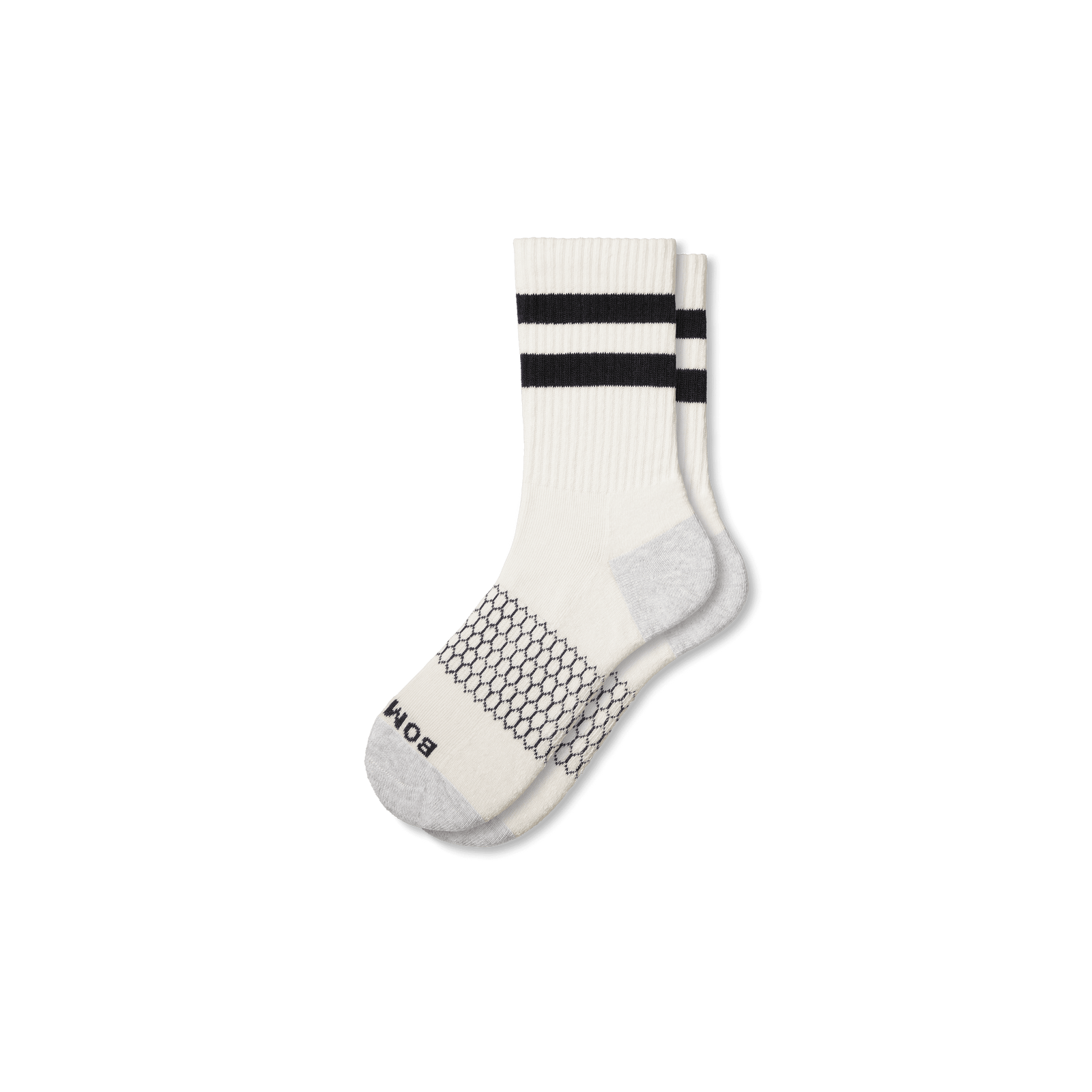 Half Calf Socks softwhite-black-layflat-1-transparent