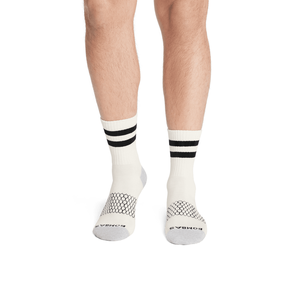 Half Calf Socks softwhite-black-mo-2-transparent