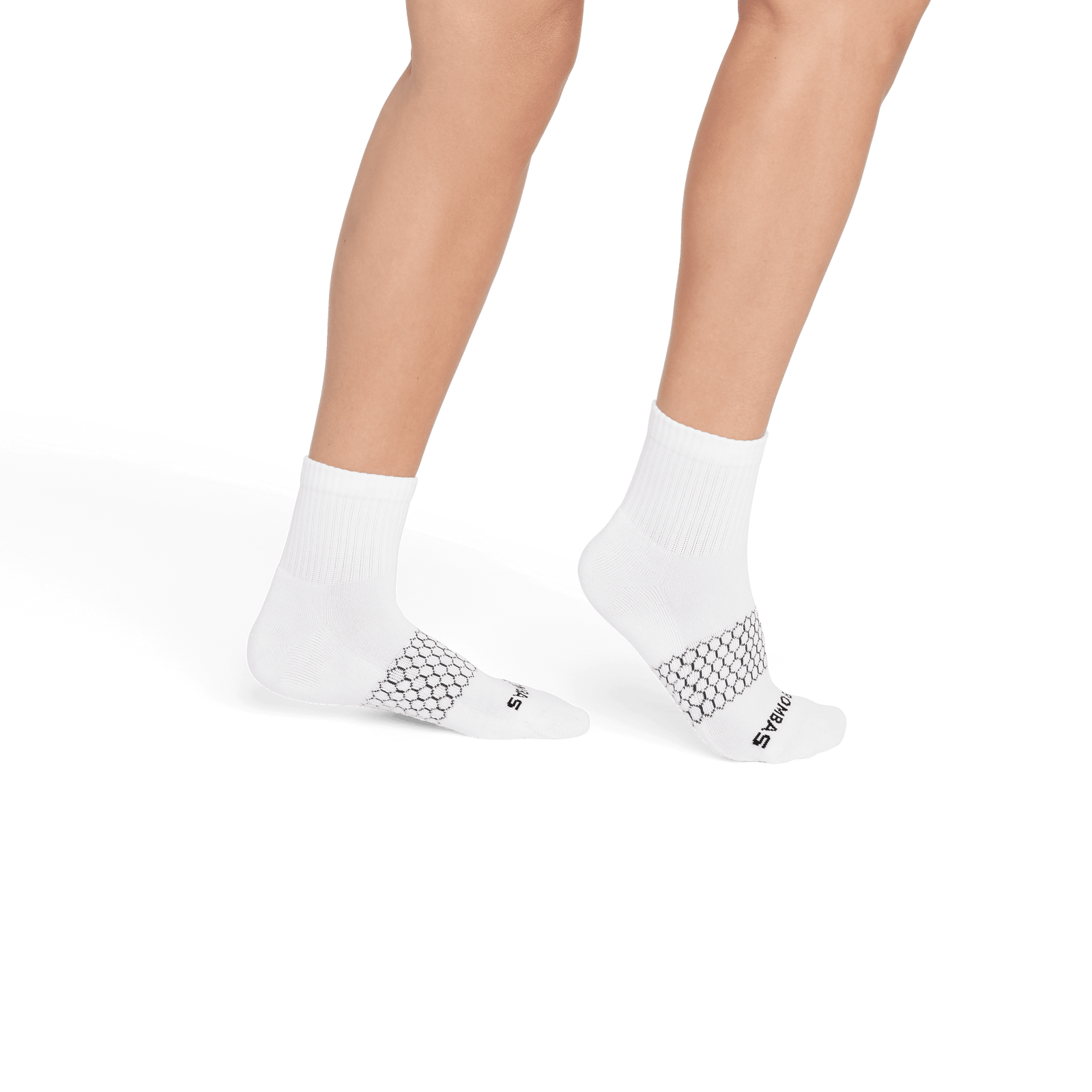 Solid Quarter Socks - White WO2 [8002]