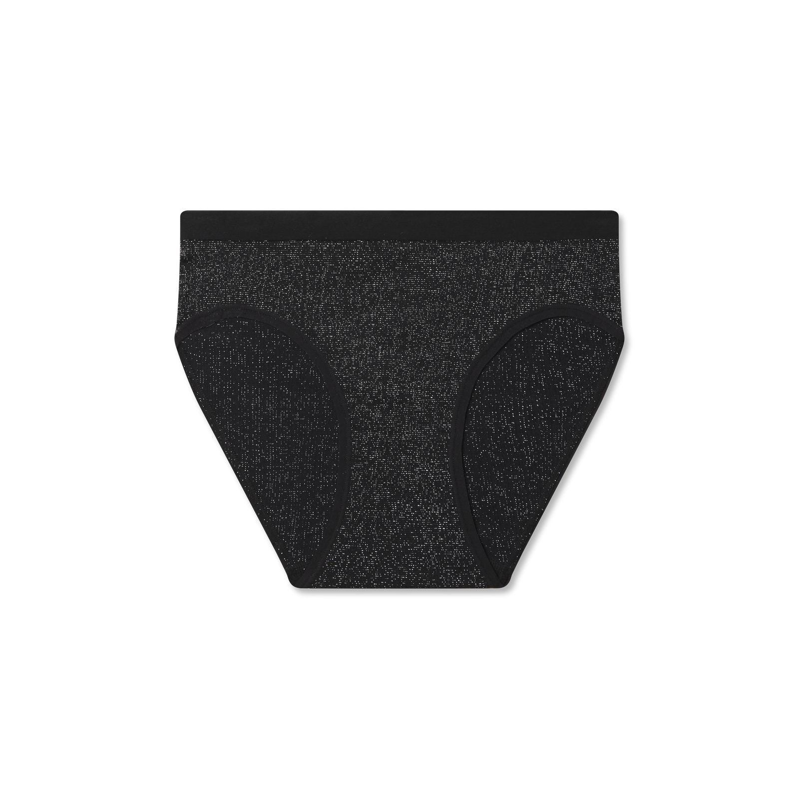Women's Ribbed Seamless Brief - Black Shimmer L [8061] [2025]