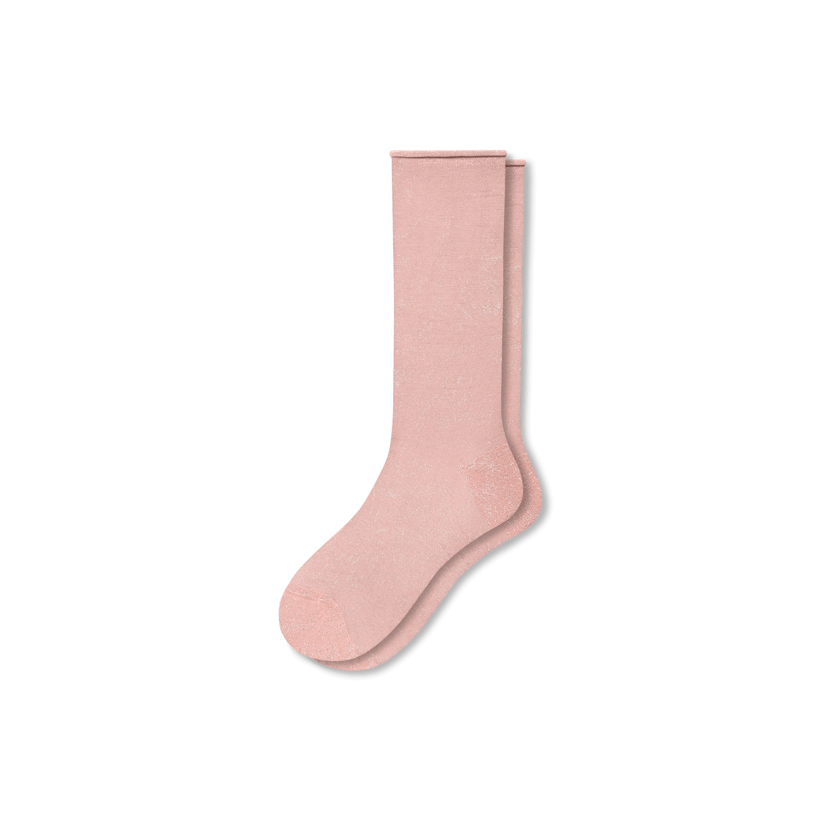 Women’s Sheer Sparkle Calf Socks - Cherry Blossom L [8072]