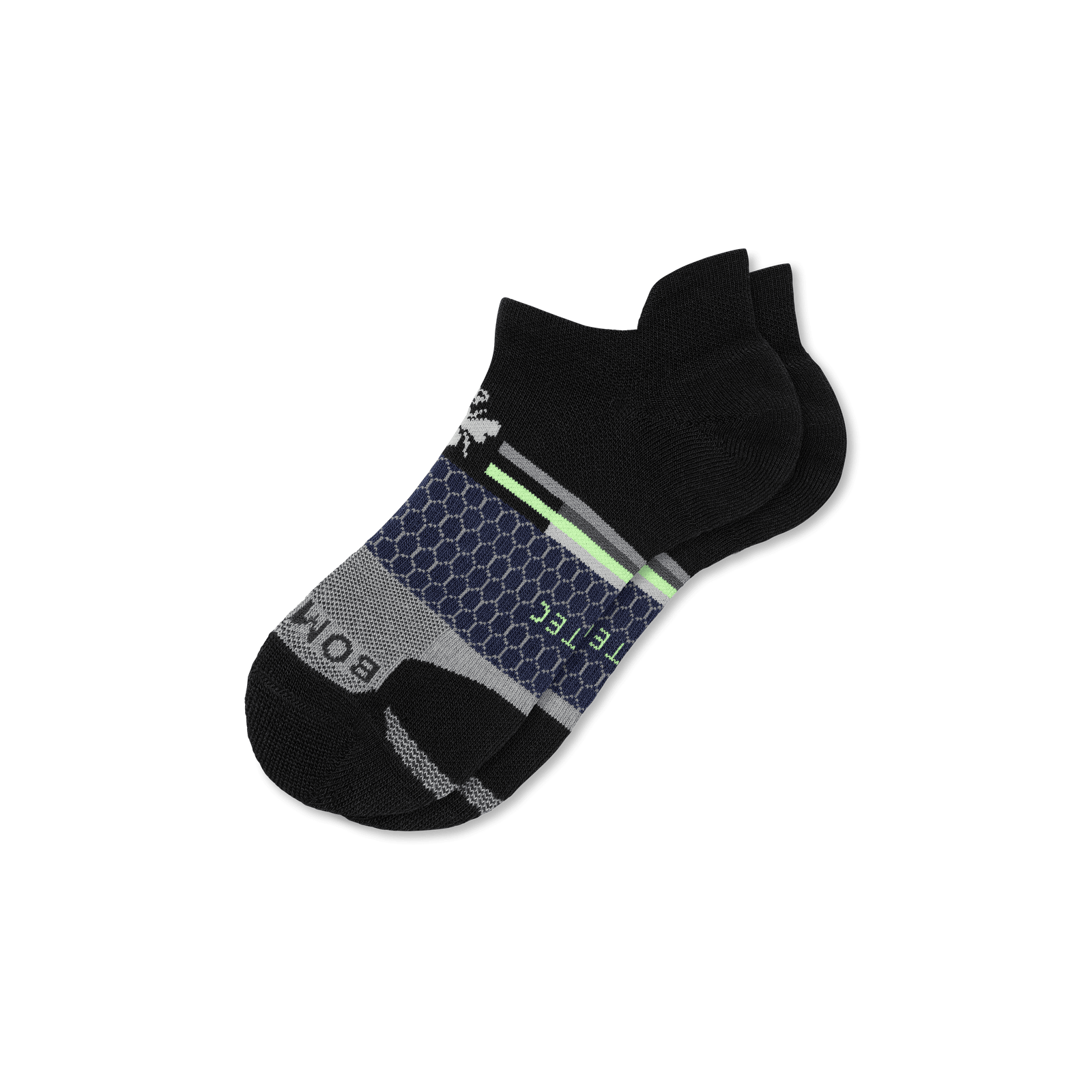 Men's All-Purpose Performance Ankle Socks - Black Lime L [8074]