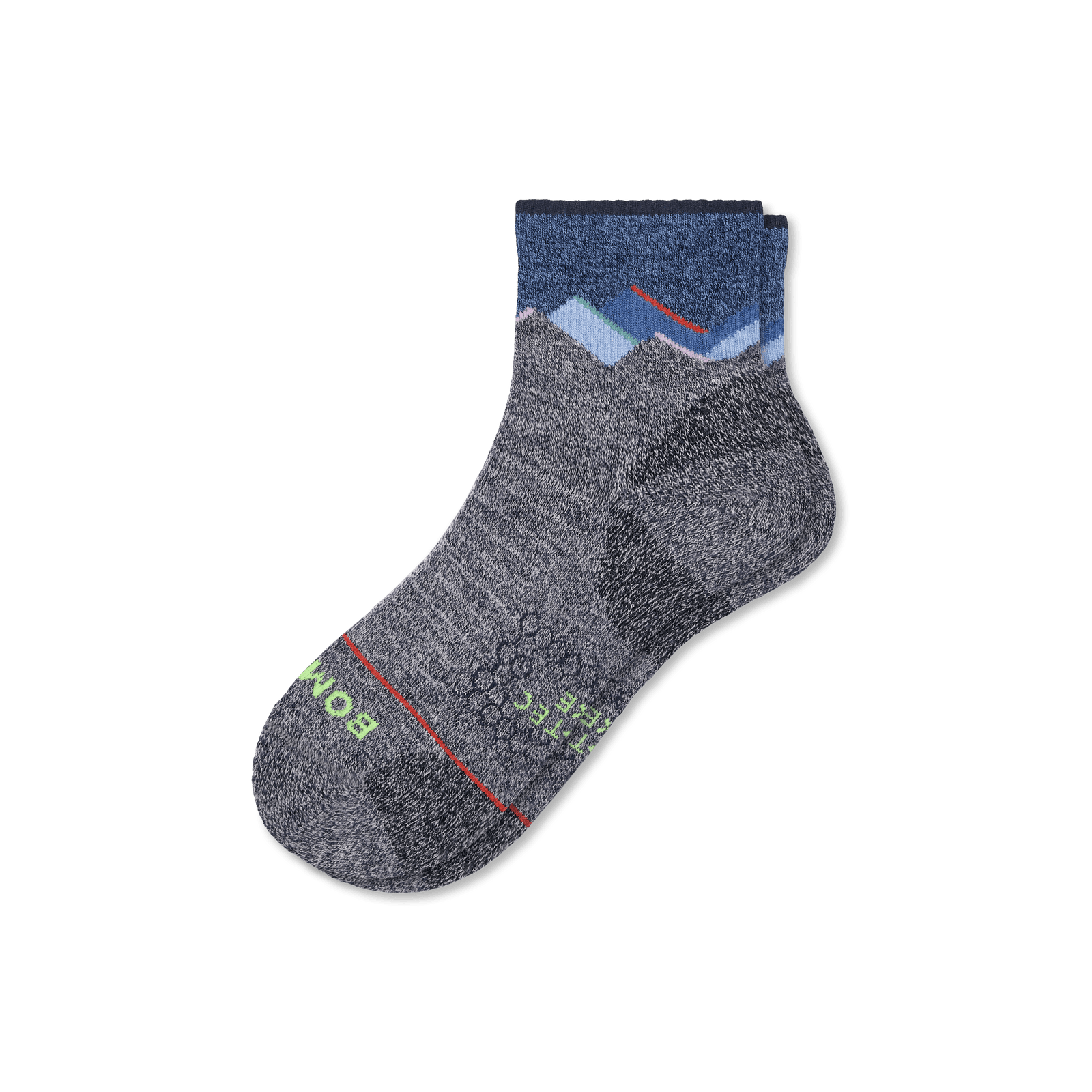 Merino Wool Blend Hiking Quarter Socks - Midnight Navy L [8081]
