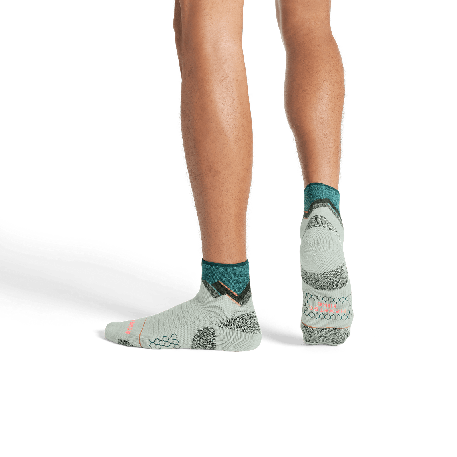 Merino Wool Blend Hiking Quarter Socks - Putty Green MO2 [8081]