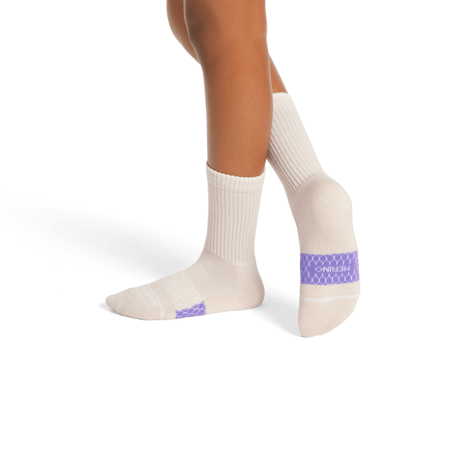 Merino Wool Blend Calf Socks - Marshmallow YO1 [8256]