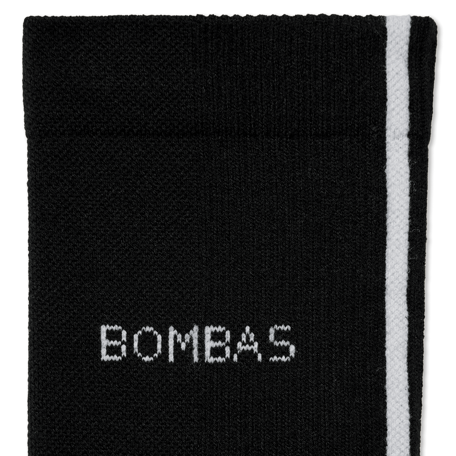 Lightweight Athletic Half-Calf Socks - Black - Detail [8298]