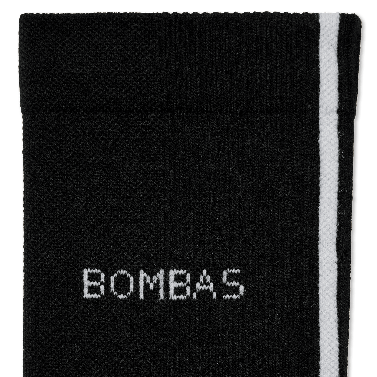 Lightweight Athletic Half-Calf Socks - Black - Detail [8298]