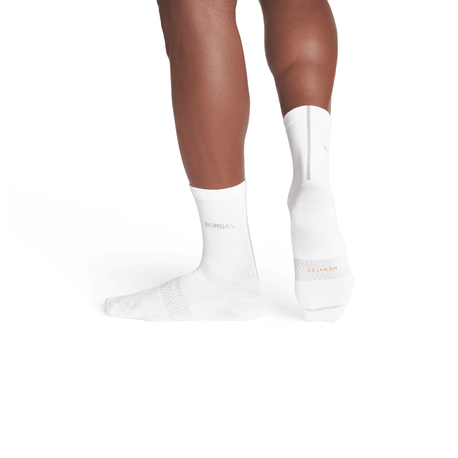 Lightweight Athletic Half-Calf Socks - White - MO2 [8298]